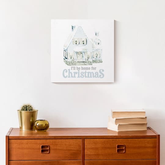 Home For Christmas Canvas Wall Art